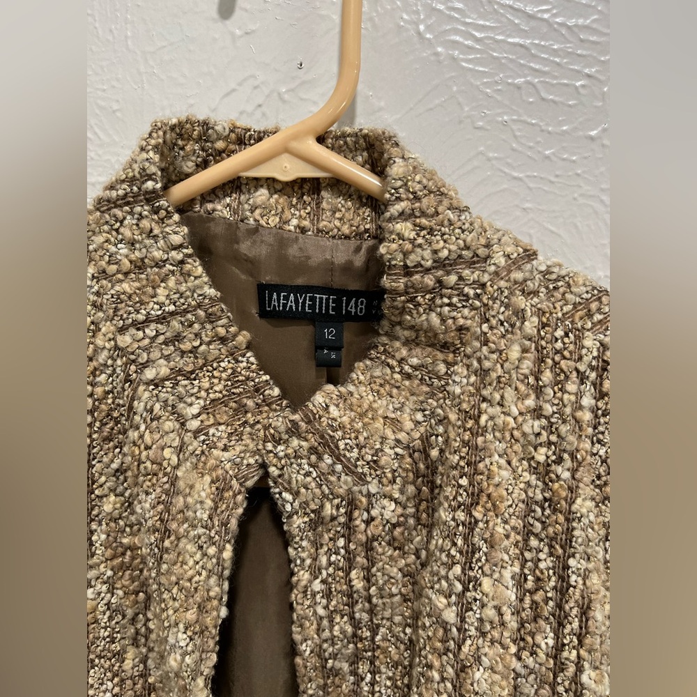 Lafayette 148 Beautiful Tweed Blazer and Skirt Set Size 12 - Picture 3 of 9